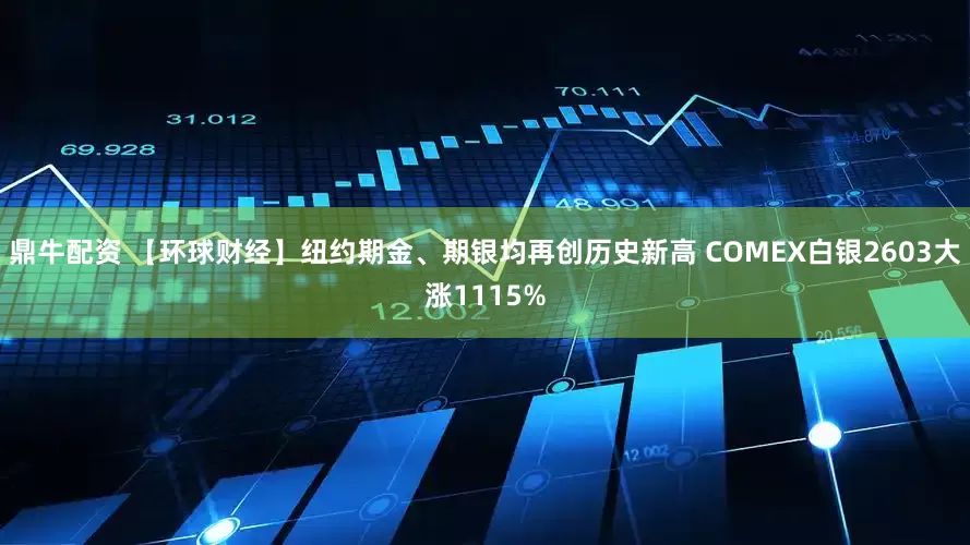 鼎牛配资 【环球财经】纽约期金、期银均再创历史新高 COMEX白银2603大涨1115%